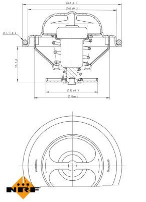 NRF 725072 Thermostat, coolant