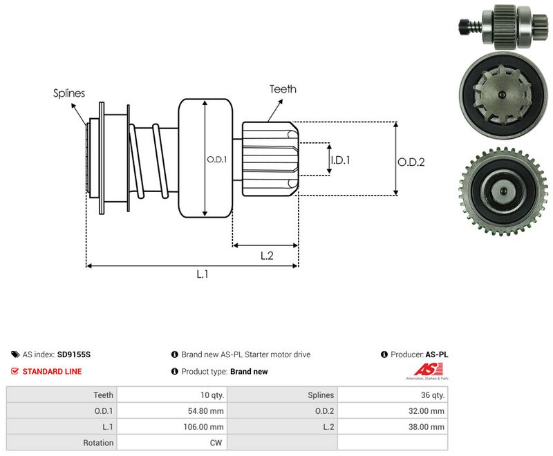 Vabajooks, starter, AS-PL SD9155S