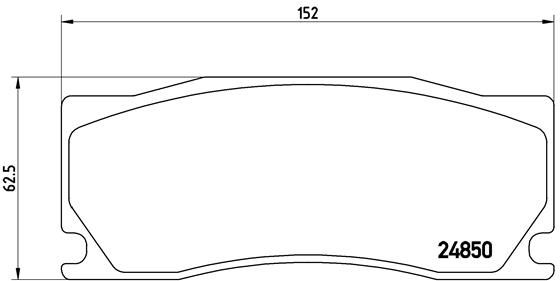 BREMBO Remblokkenset, schijfrem P 36 023