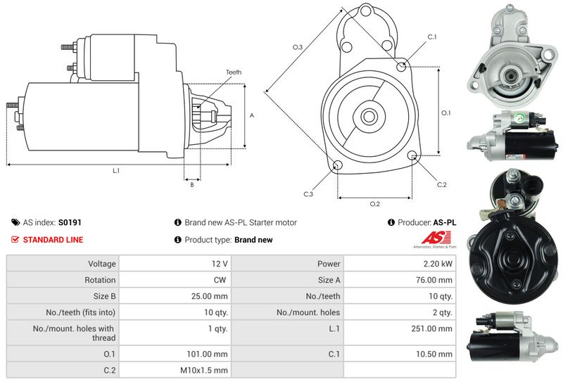 AS-PL S0191 Starter