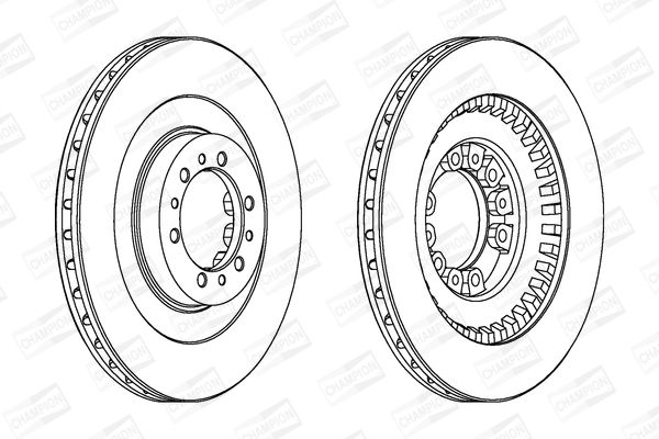 Гальмівний диск, Champion 562798
