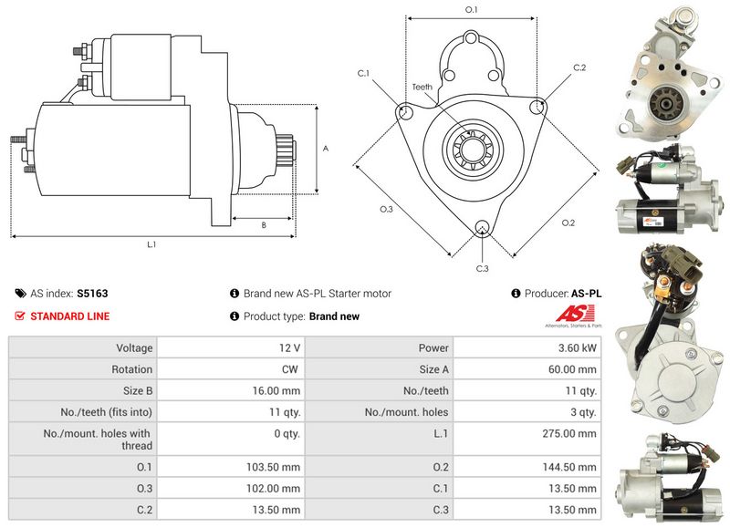 AS-PL S5163 Starter