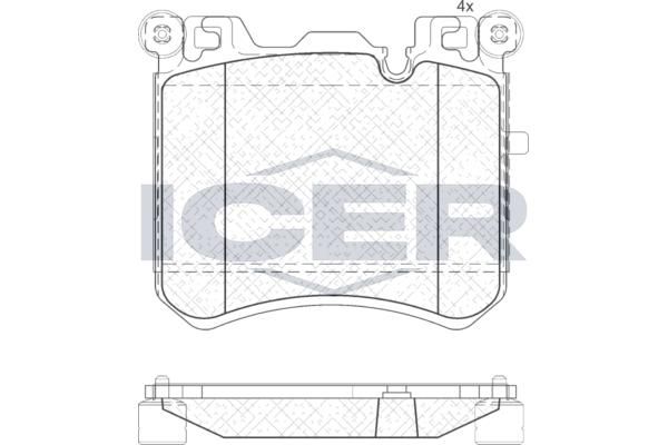 ANDEL 181984 - Brake Pad Set, disc brake
