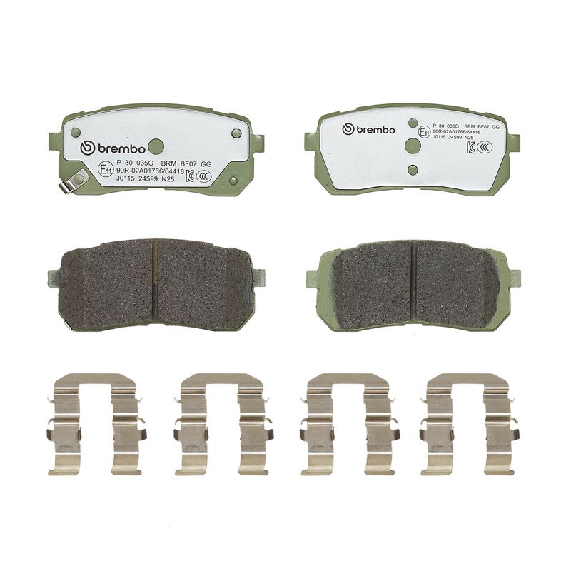 BREMBO P30035G Brake Pad Set, disc brake