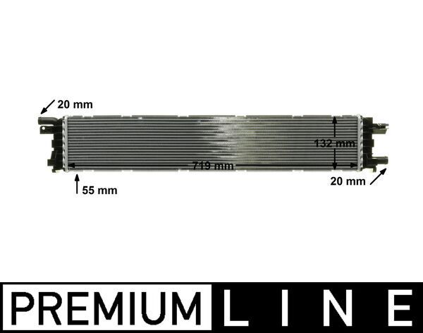 MAHLE Lage temperatuurkoeler, intercooler CIR 12 000P