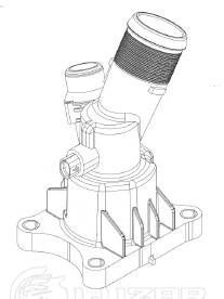 LUZAR LT1016 Thermostat, coolant