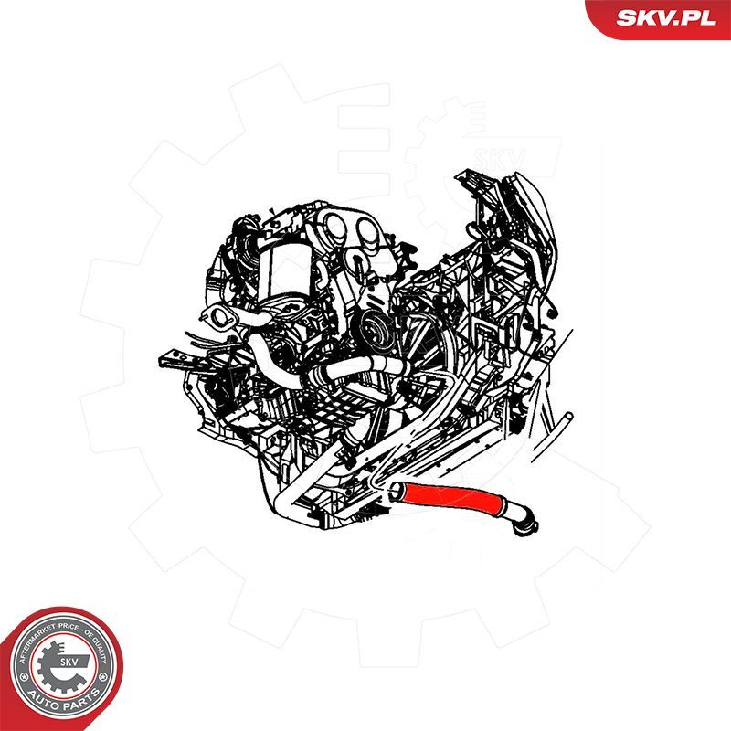 ESEN SKV 54SKV075 Charge Air Hose