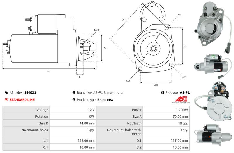 AS-PL S5402S Starter