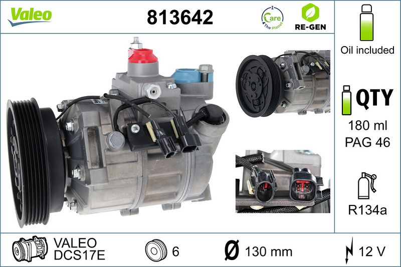 Συμπιεστής, συστ. κλιματισμού  VALEO RE-GEN REMANUFACTURED