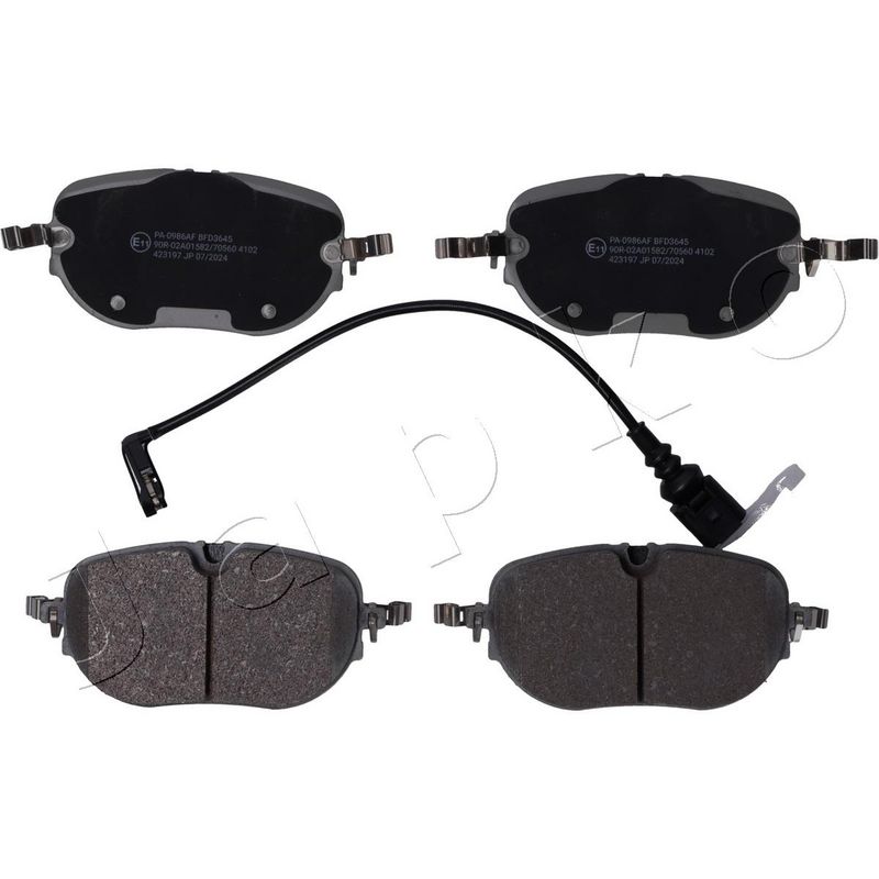 JAPKO 500986 Brake Pad Set, disc brake