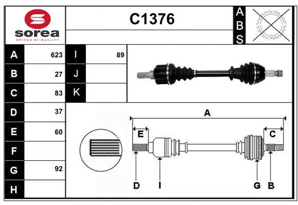ANTRIEBSWELLE SNRA C1376