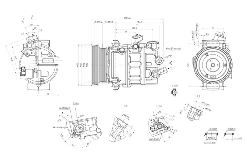 Kompresor, klimatizace 8FK 366 200-311