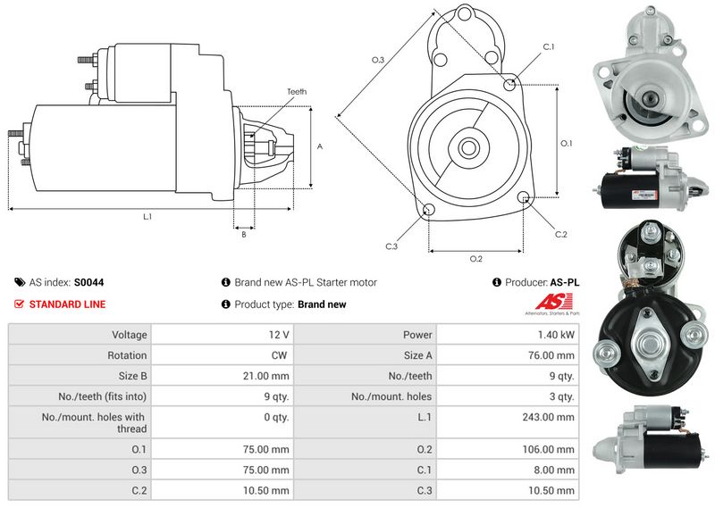 AS-PL S0044 Starter