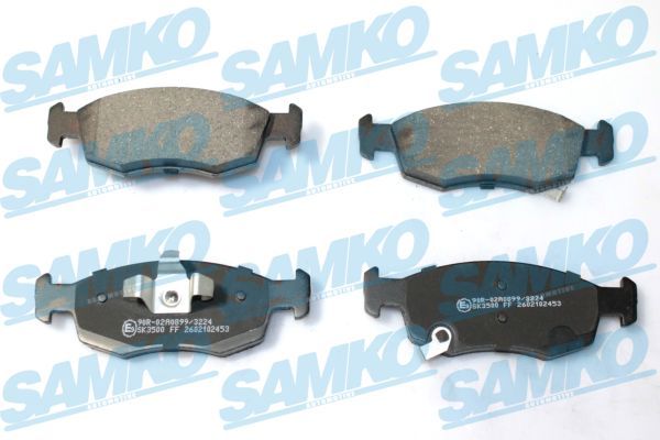 Brake pad set, disc brake