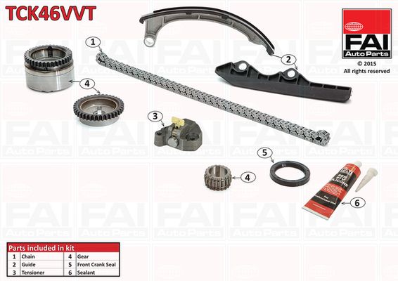 FAI NISSAN комплект цепи привода распредвала вала Note,Micra II,III 1.2/1.4