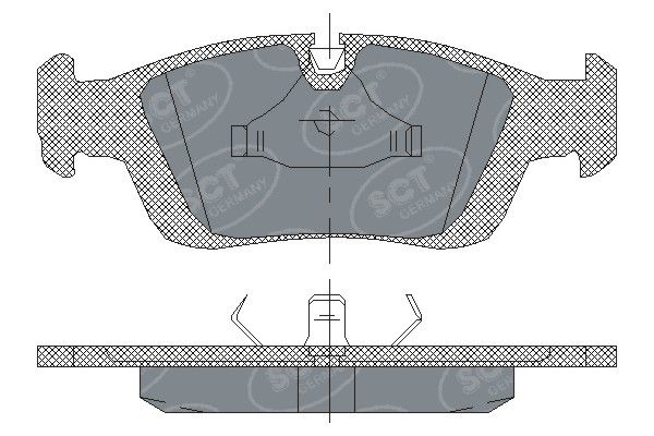 SCT - MANNOL fékbetétkészlet, tárcsafék SP 164 PR