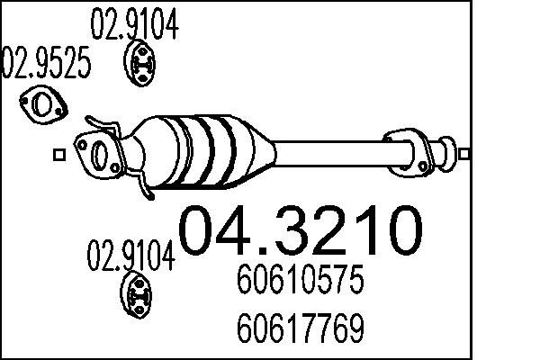 MTS katalizátor 04.3210