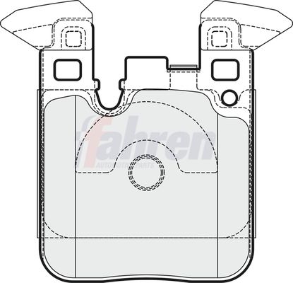 Fahren Brake Pad Set, disc brake FBP3736