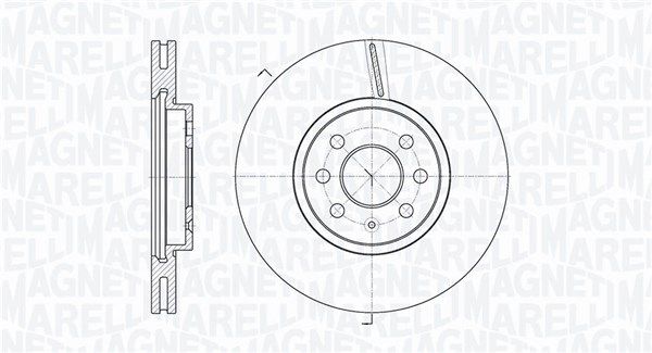 MAGNETI MARELLI féktárcsa 361302040156