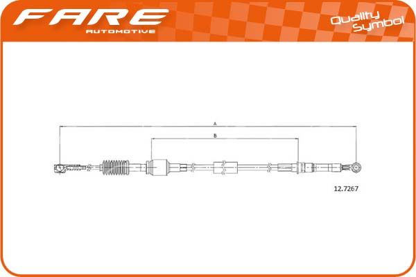 FARE SA 29584 - Cable Pull, manual transmission
