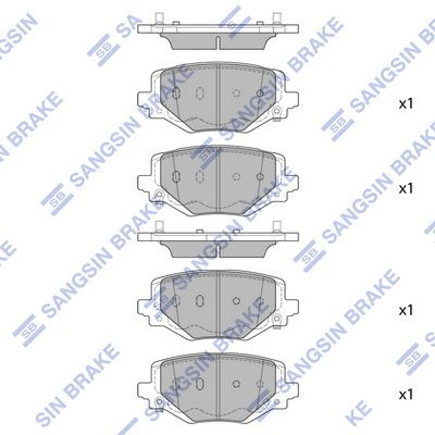 set placute frana,frana disc Hi-Q SP4088
