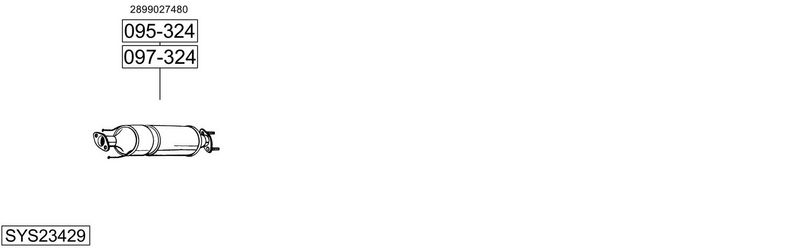 ABGASANLAGE BOSAL SYS23429