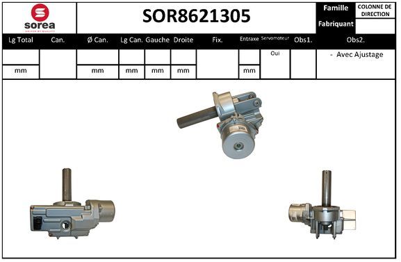 EAI kormányoszlop SOR8621305