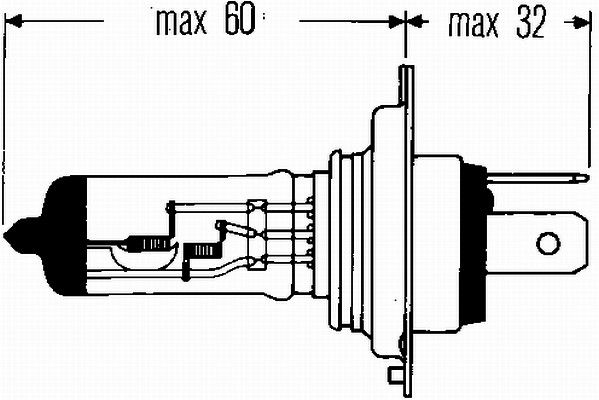 HELLA 8GJ 002 525-001 Bulb, headlight