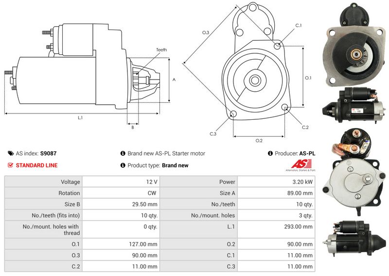 AS-PL S9087 Starter
