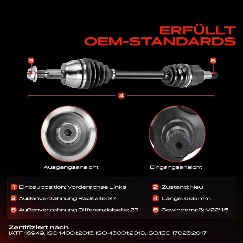 Frankberg 5481FB0010275 Drive Shaft