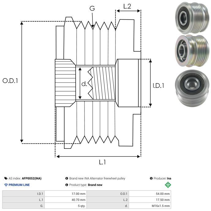 Generaatori vabakäik, AS-PL AFP0052(INA)