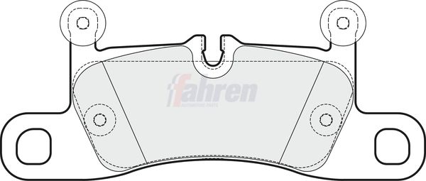 Fahren Brake Pad Set, disc brake FBP3689