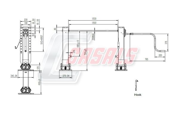 CASALS ST501 Parking Support, trailer