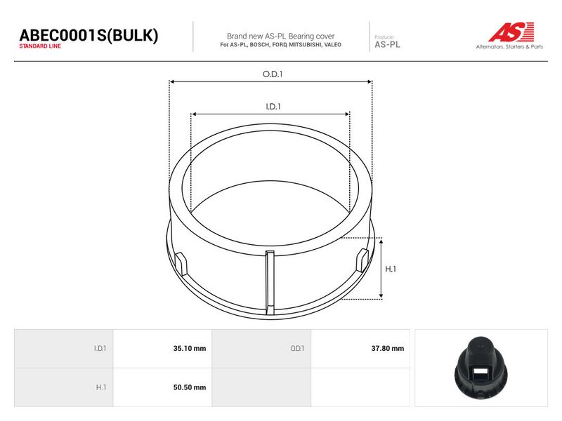 This part match OEM code: 038903223
