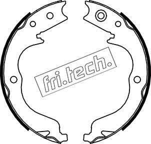 fri.tech. fékpofakészlet, rögzítőfék 1064.180