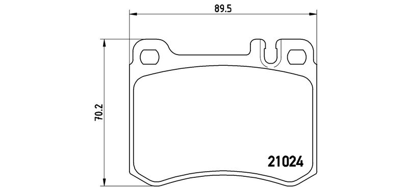 BREMBO P50014 Brake Pad Set, disc brake