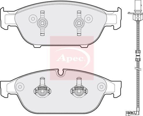 APEC Brake Pad Set, disc brake PAD1784
