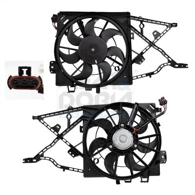 Motor eléctrico, ventilador del radiador