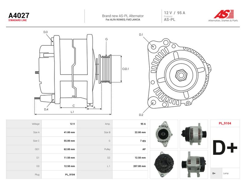 Generaator, AS-PL A4027