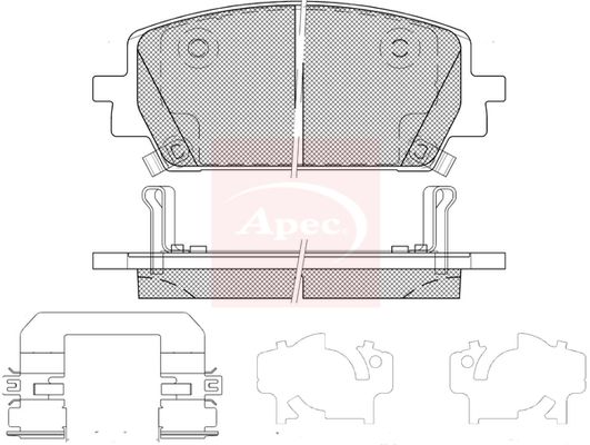 APEC Brake Pad Set, disc brake PAD2407