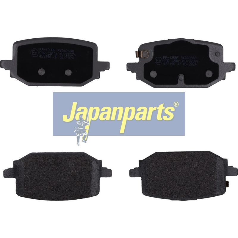 set placute frana,frana disc JAPANPARTS PP-135AF