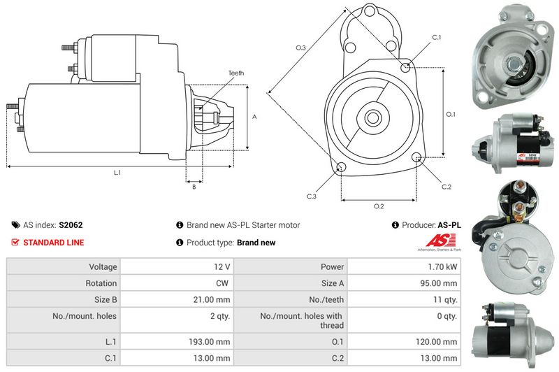 AS-PL S2062 Starter