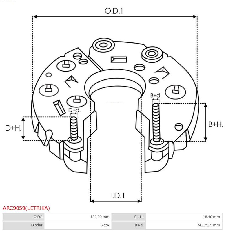 AS-PL ARC9059(LETRIKA) Випрямляч