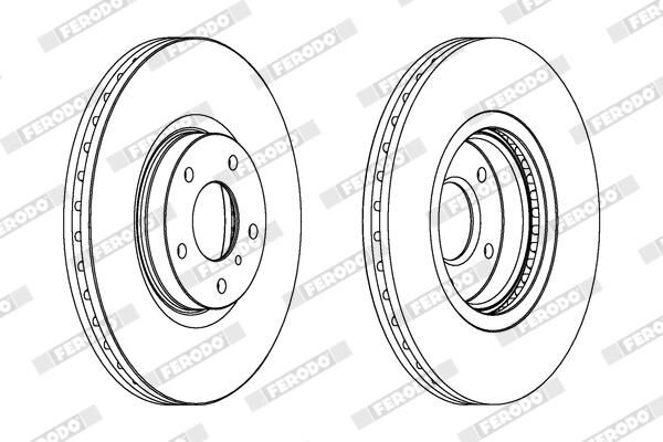 FERODO DDF1505C-1 Brake Disc