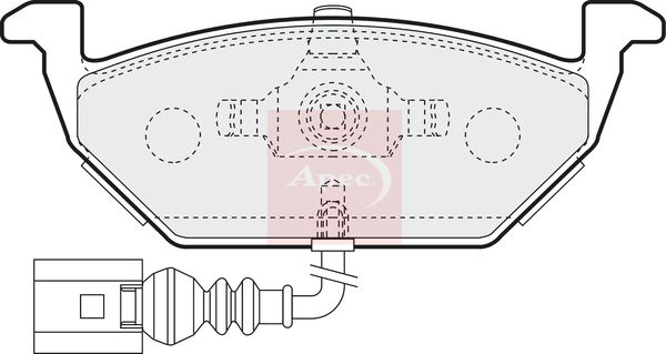 APEC Brake Pad Set, disc brake PAD1129
