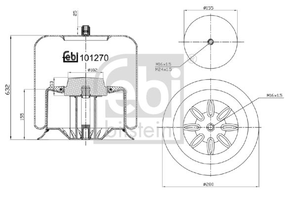 Product Image - Pakkingset, klepdeksel - 101.270 - ELRING