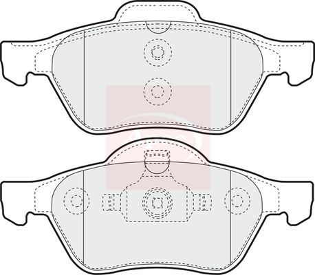 APEC Brake Pad Set, disc brake PAD1270