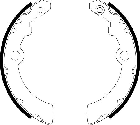 HELLA PAGID 8DB 355 000-501 Brake Shoe Set