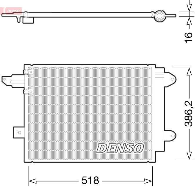DENSO kondenzátor, klíma DCN02005