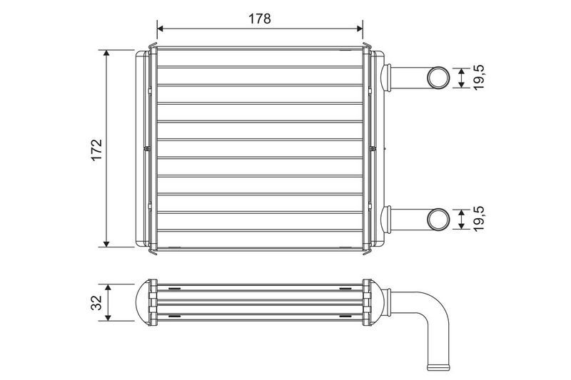 VALEO Kachelradiateur, interieurverwarming 811612